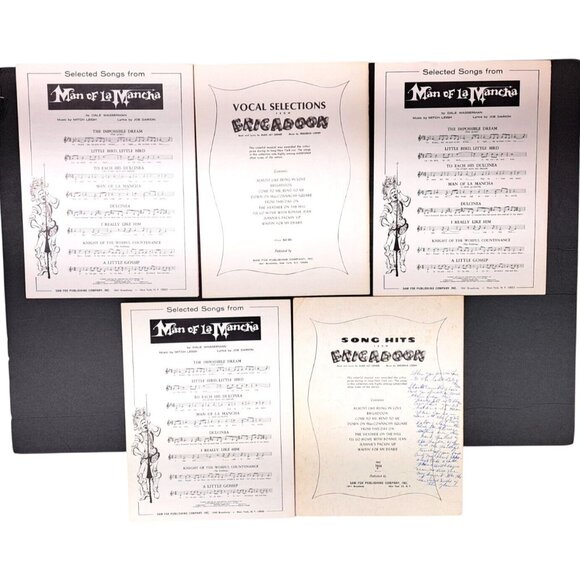 Vintage Man Of La Mancha Sheet Music & Music Book Set Dulcinea Impossible Dream - Picture 4 of 13